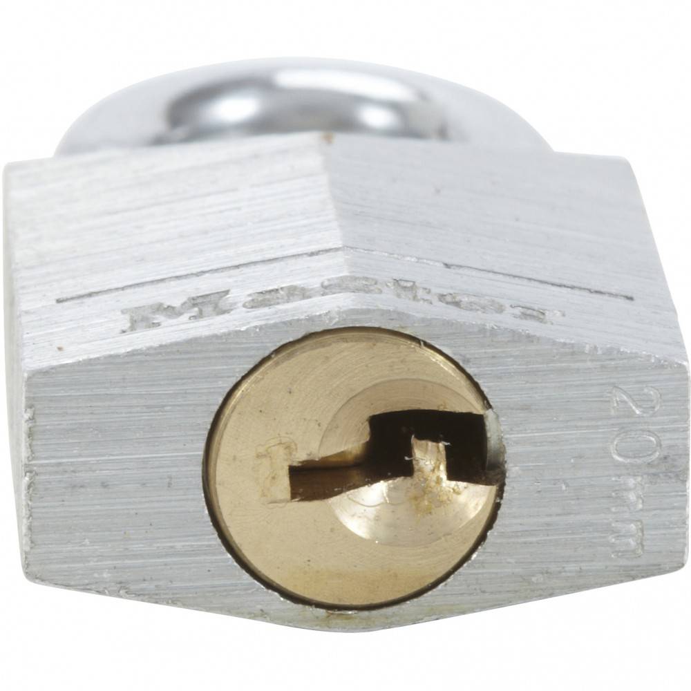 Master Lock - Lot de 4 cadenas à clé MASTER LOCK aluminium, l.20 mm - Image 3