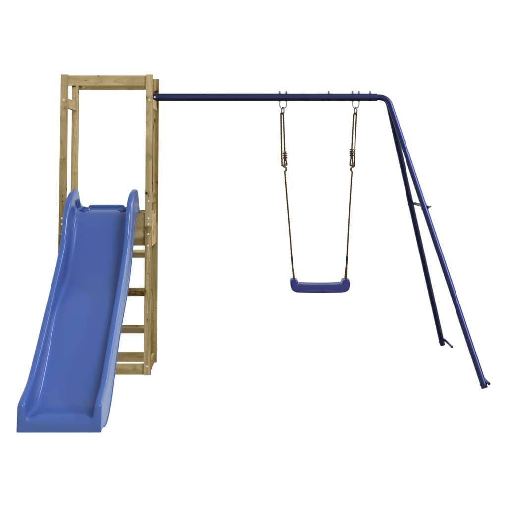 Helloshop26 - Aire de jeux d'extérieur balançoires toboggan portiques robuste jeux jardin 237 x 321 x 169 cm bois de pin imprégné - Imagen 2