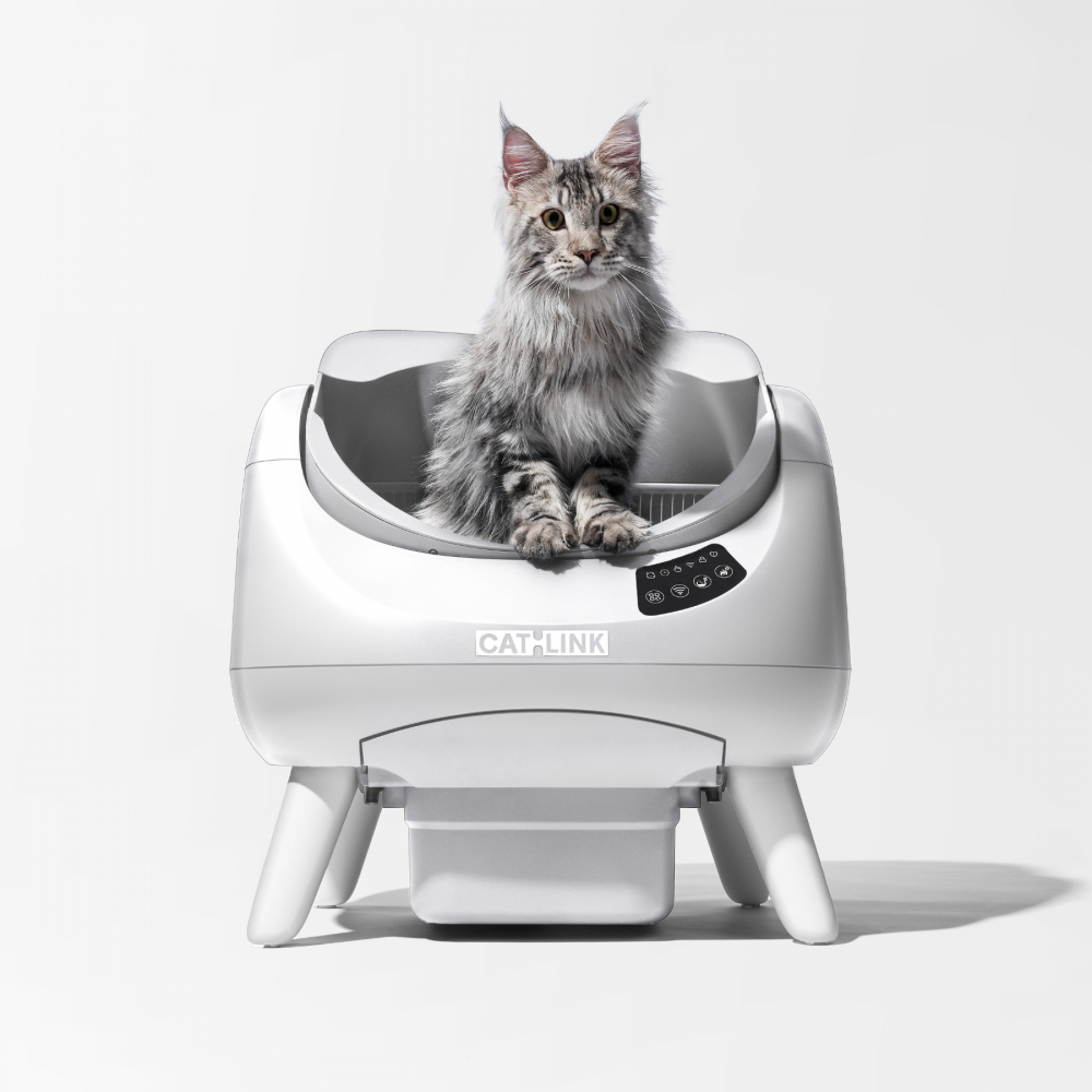 Catlink Open-X Litière autonettoyante pour chats - Blanc CATLINK - Image 1