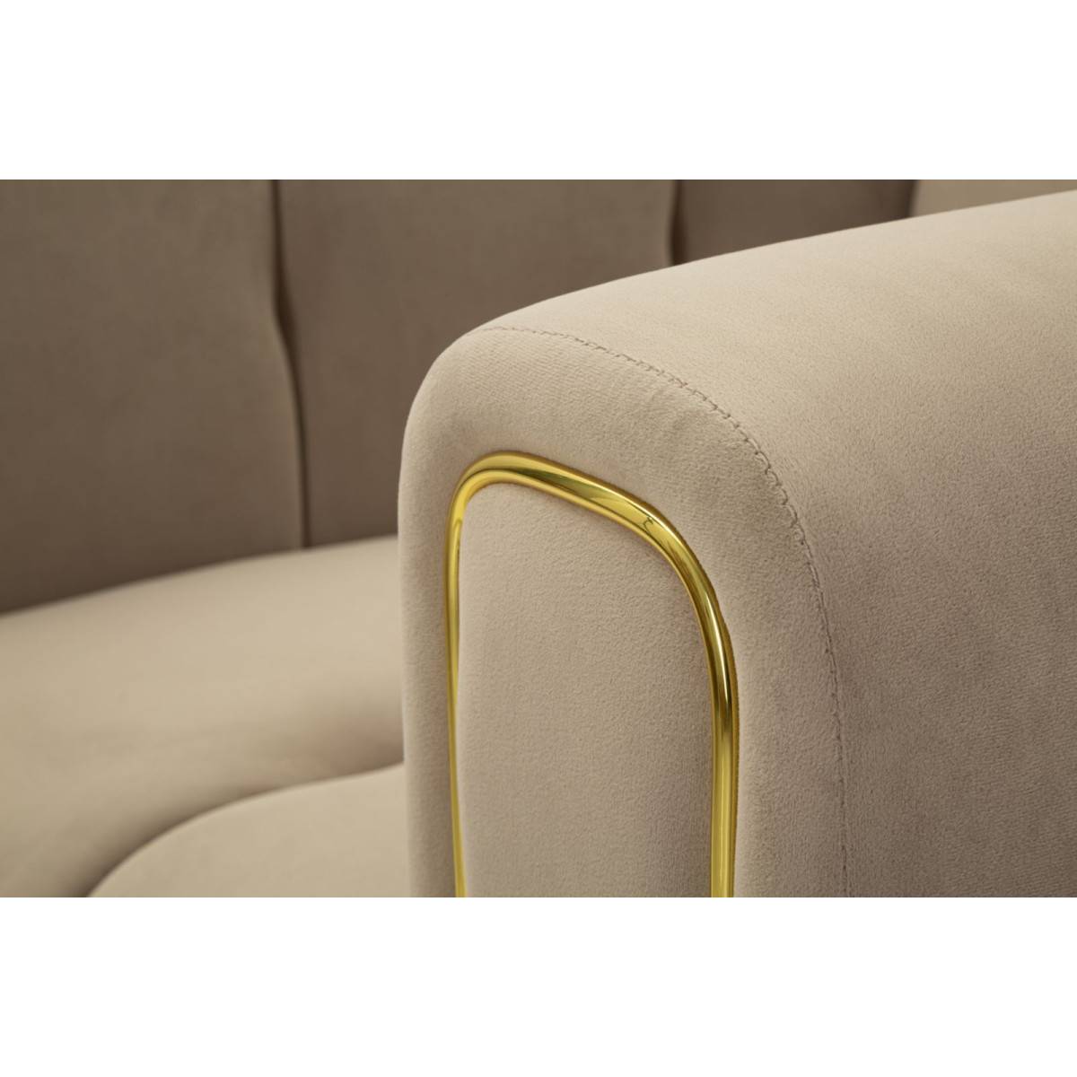 Paris Prix - Fauteuil en Velours Matelassé "Alma" 97cm Gris - Image 6