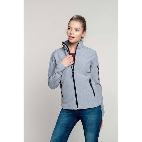 Veste de travail softshell femme Kariban Gris Chiné 4XL - Image 3