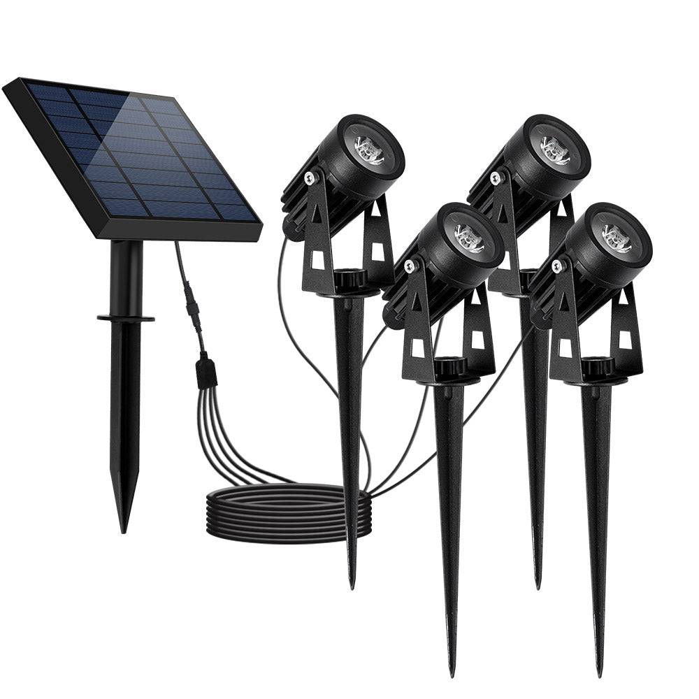 Lumisky - 4 Spots solaires connectés ROUNDY Blanc 200LM - Imagen 1