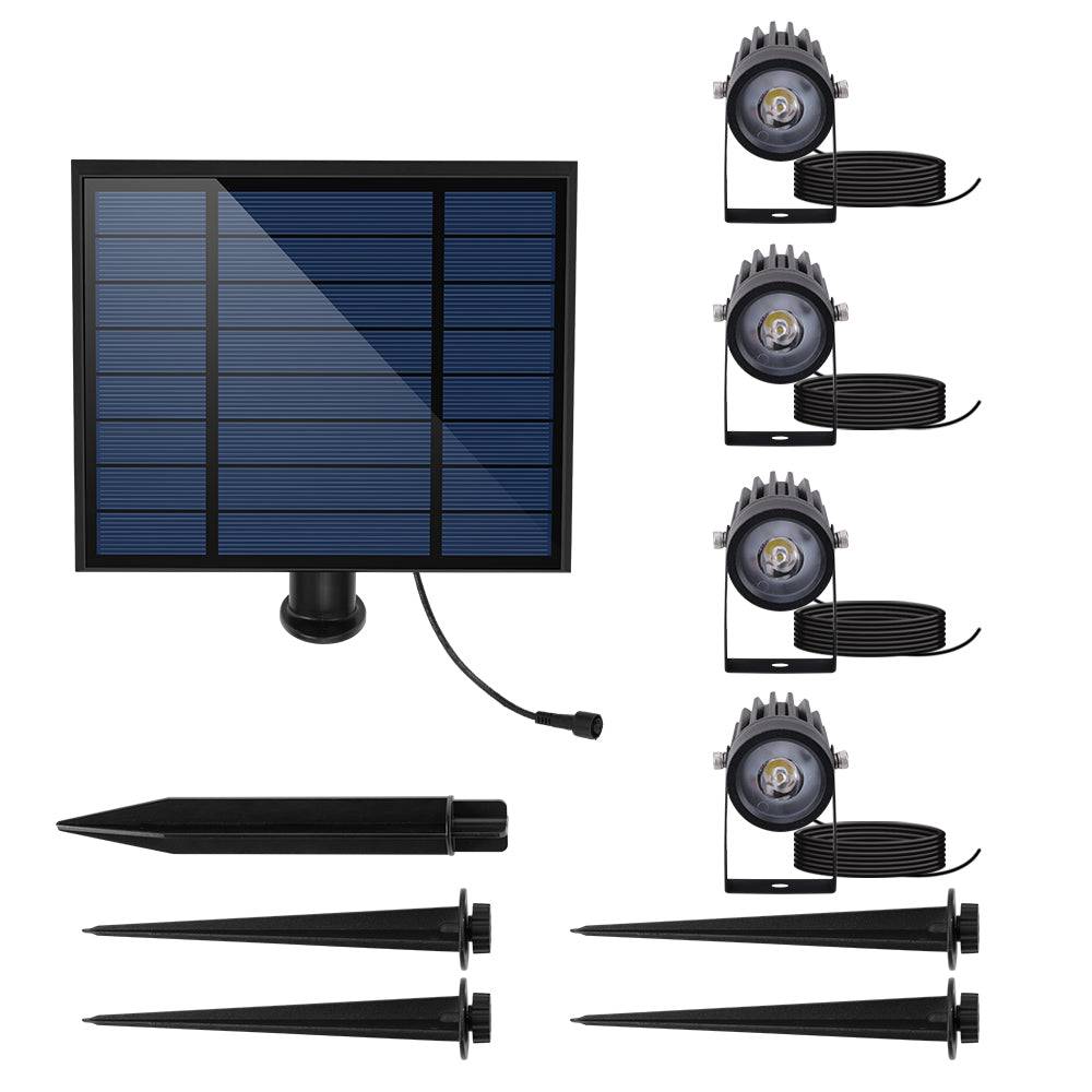 Lumisky - 4 Spots solaires connectés ROUNDY Blanc 200LM - Imagen 3