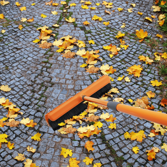 Balai de Cantonnier à Poils Recourbés | Balai Brosse Extérieur | Outils jardinage avec Manche Télescopique de 93 à 153 cm- VENTEO - Image 10
