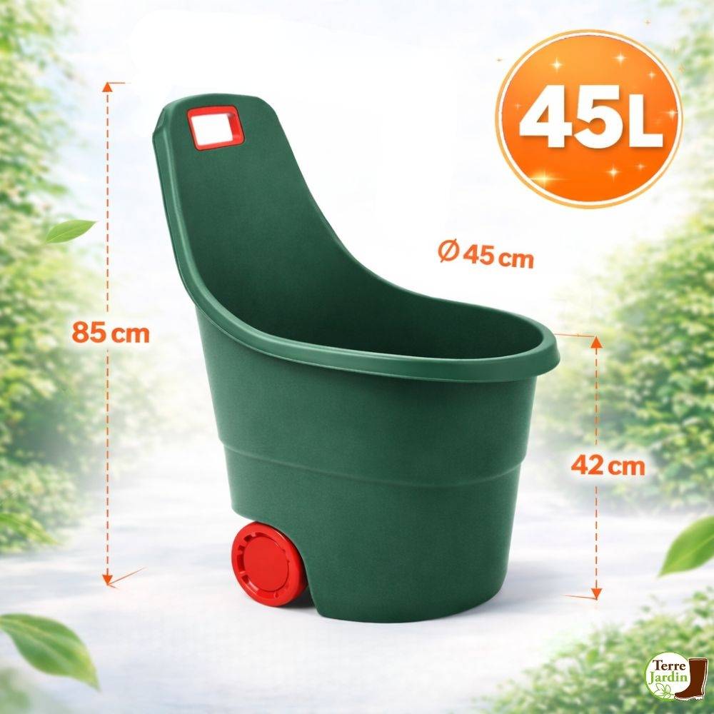 Chariot de jardin 2 roues 45 L - Image 2