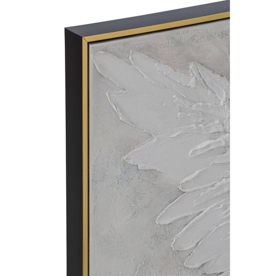 J-Line - Tableau Déco Abstrait "Ange" 82x122cm Blanc - Image 2