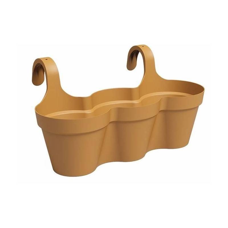 Pot Artevasi - Capri Triple - Balcon - Jaune Miel - L54 X P30,5 X H28 Cm - Image 1