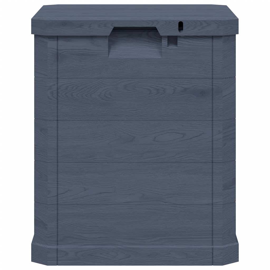 Coffre Rangement Compact Plastique Texture Bois pour Balcon 90L Anthracite 42,5x44x50 cm – ComfortXL Outdoor Living - Image 4