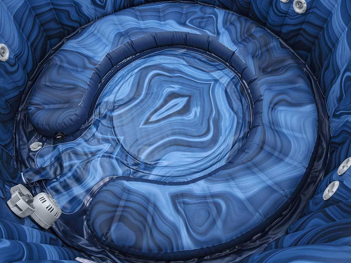 Bestway - Spa gonflable Lay-Z-Spa Santorini rond HydroJet Pro 5/7 places - Bestway - Imagen 9