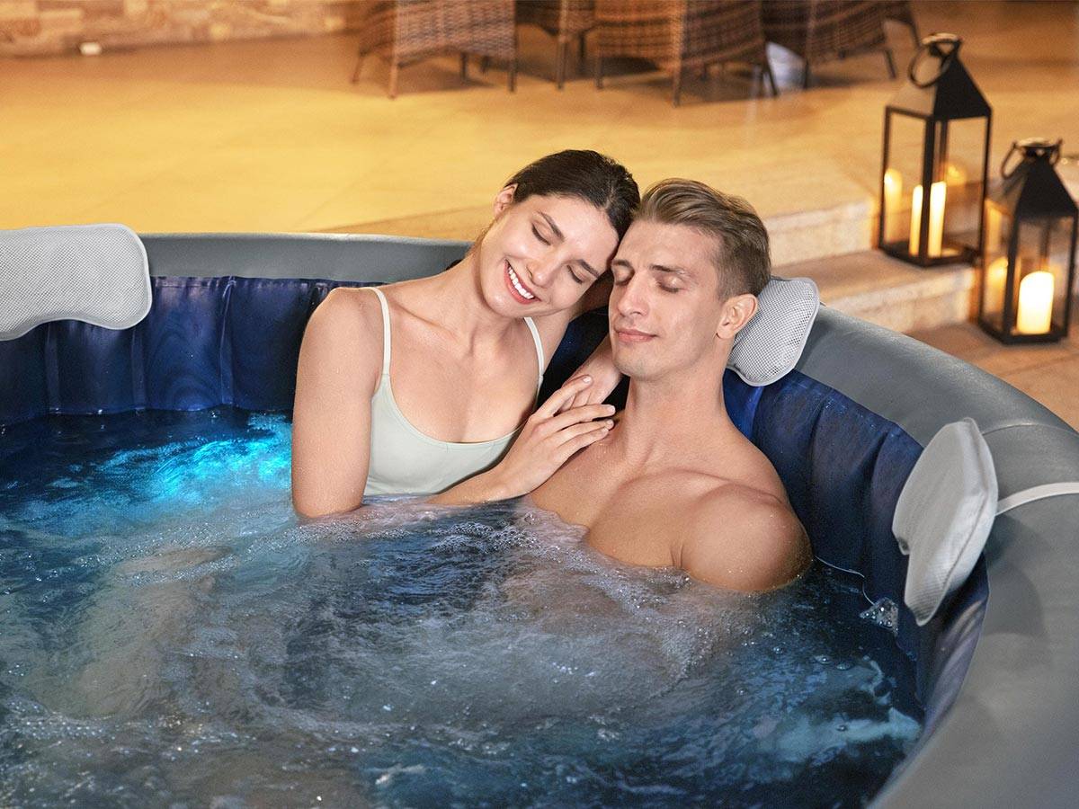 Bestway - Spa gonflable Lay-Z-Spa Santorini rond HydroJet Pro 5/7 places - Bestway - Imagen 10