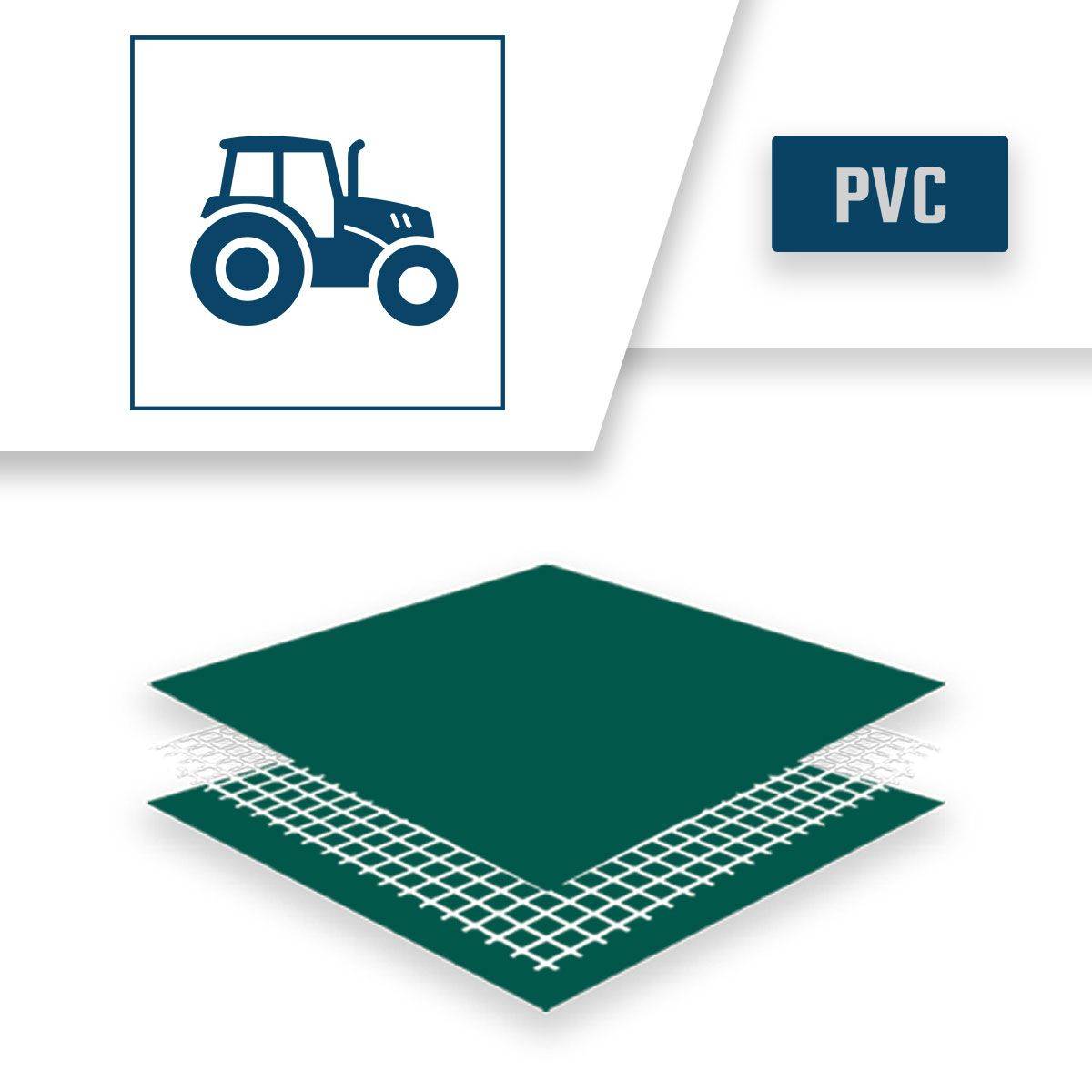 Bâche Agricole 2x3 m XP640AG Verte - Garantie 10 ans - Bâche de protection étanche pour Matériel agricole - Made in France TECPLAST - Imagen 4