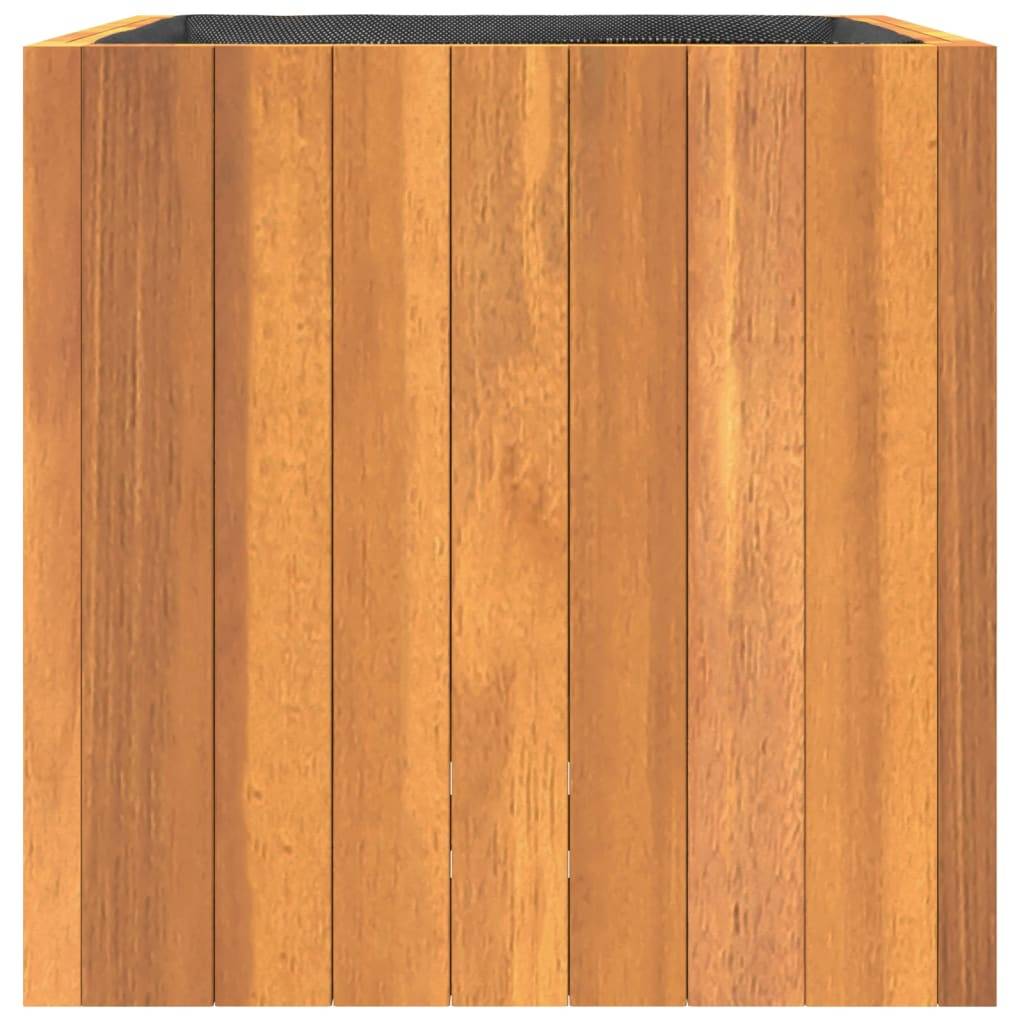 Jardinière bois d'acacia naturel 35 x 35 x 35 cm - PANGIVO - Image 5