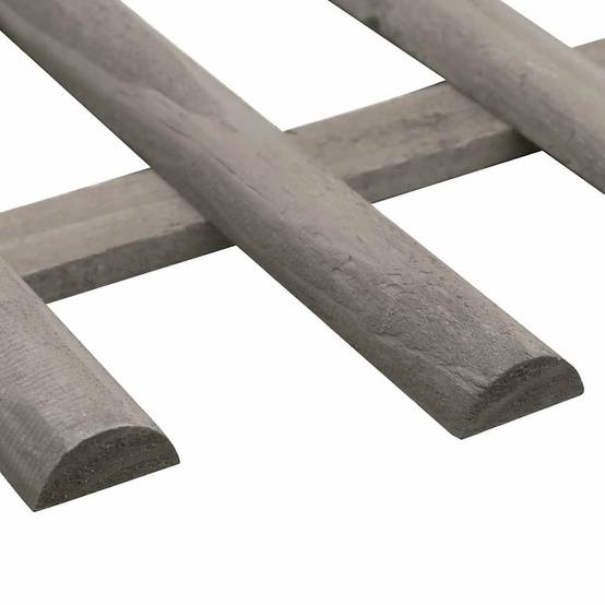Bordure jardin bois sapin aménagement parterres décoration naturelle 10pcs 4,4m blanc - ComfortXL Outdoor Living - Image 4