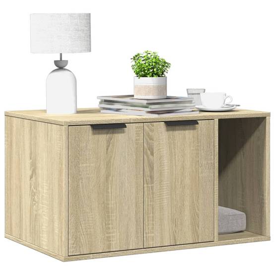 Chatiere bois marron 80 x 50 x 45 cm - Prolenta premium p353.5 - Image 2