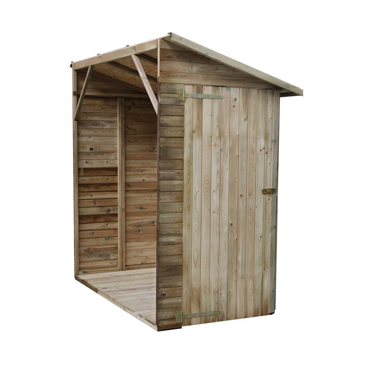 Abri de rangement adossé en bois 2,63 m² Elisa - Cémonjardin - Image 7