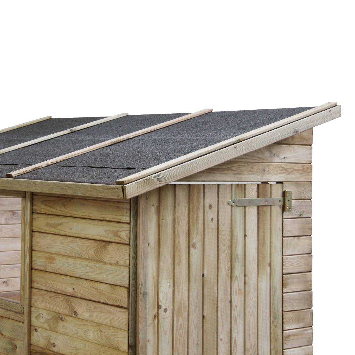 Abri de rangement adossé en bois 2,63 m² Elisa - Cémonjardin - Image 5