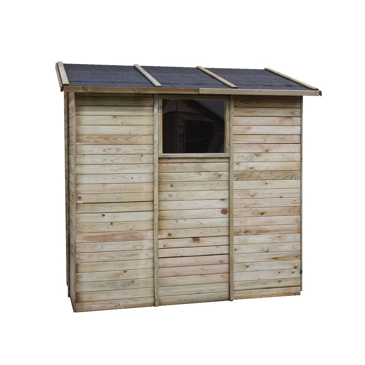 Abri de rangement adossé en bois 2,63 m² Elisa - Cémonjardin - Image 4