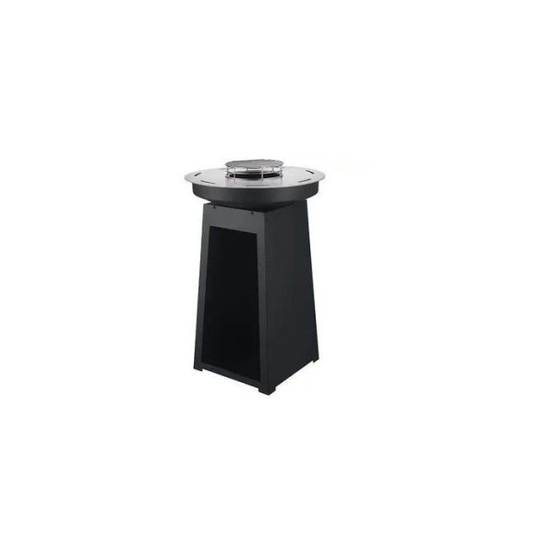 Barbecue charbon - Little Balance - Baroudeur Brasero - Noir - Plaque de cuisson acier inoxydable Ø 60 cm - Image 1