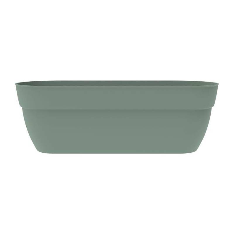 EDA Plastiques - Eda Jardiniere Basse Osaka 38 L - Avec Barre Métallique De Renfort - 77,3 X 30,7 X H.25,9 Cm - Vert Laurier - Imagen 1