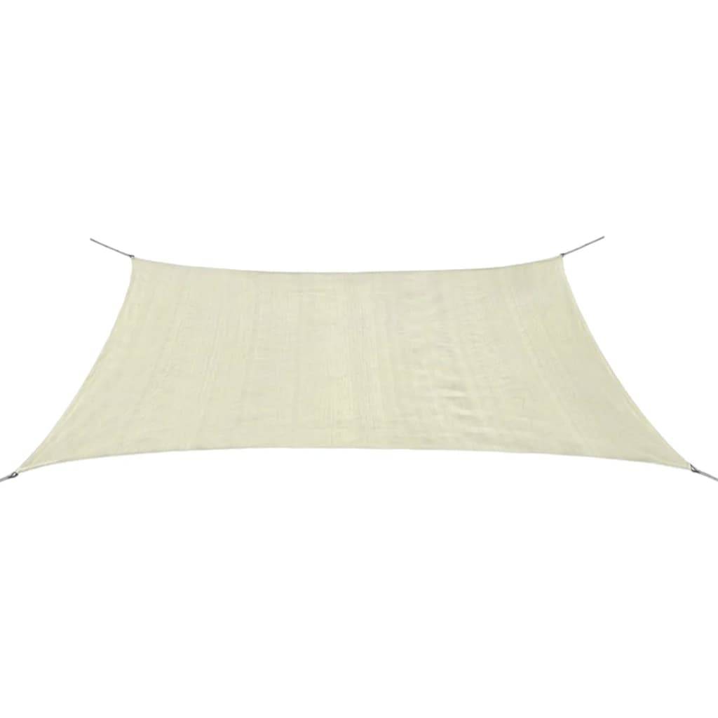 Helloshop26 - Parasol en pehd rectangulaire 2 x 4 m crème - Imagen 1