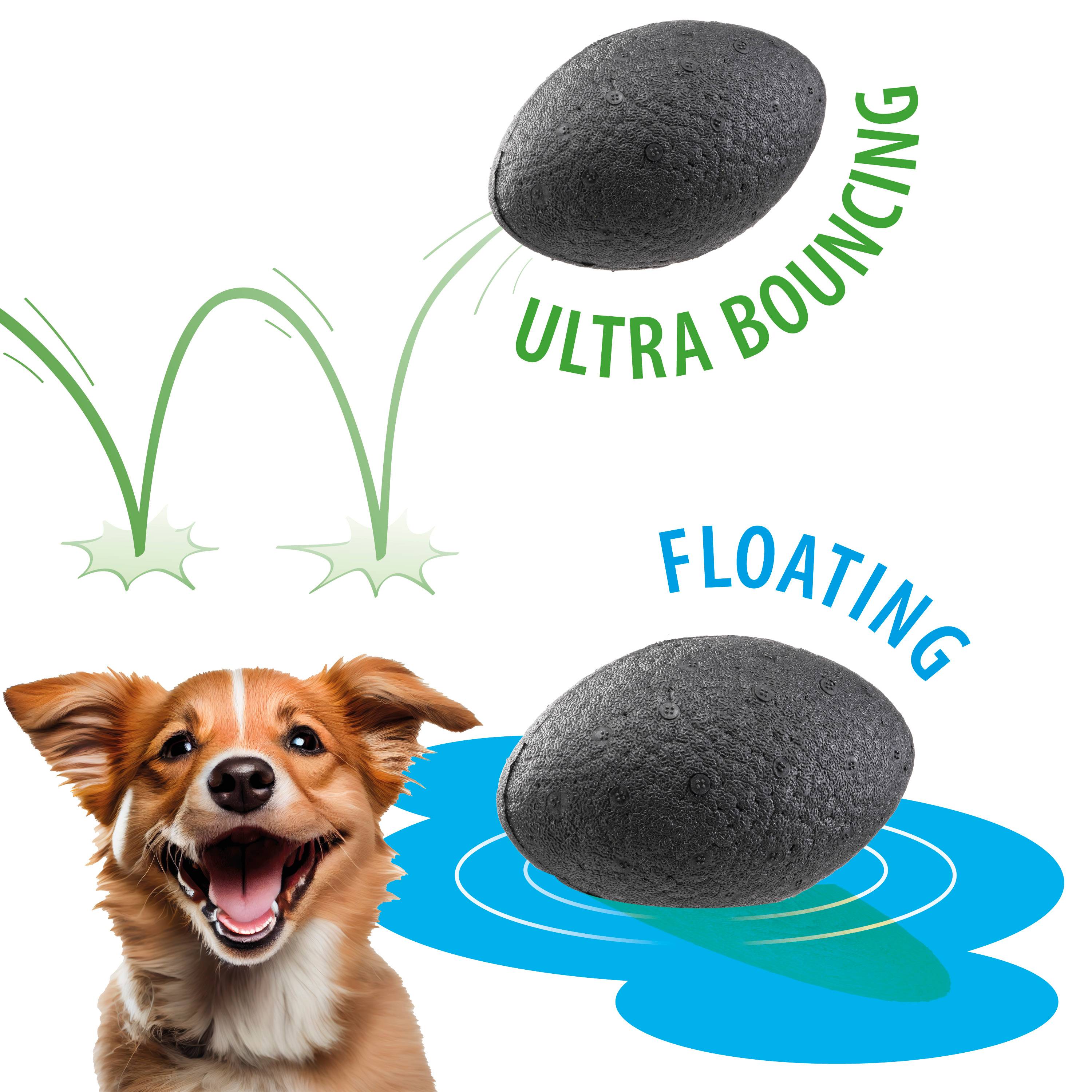 Ferplast - Ferplast Jouet Chien, en Matériau Durable, Non Toxique, Résistante aux Morsures, pour l'Hygiene Dentaire, Rebondissant et Flottant, CHEWA BOING RUGBY - Imagen 3