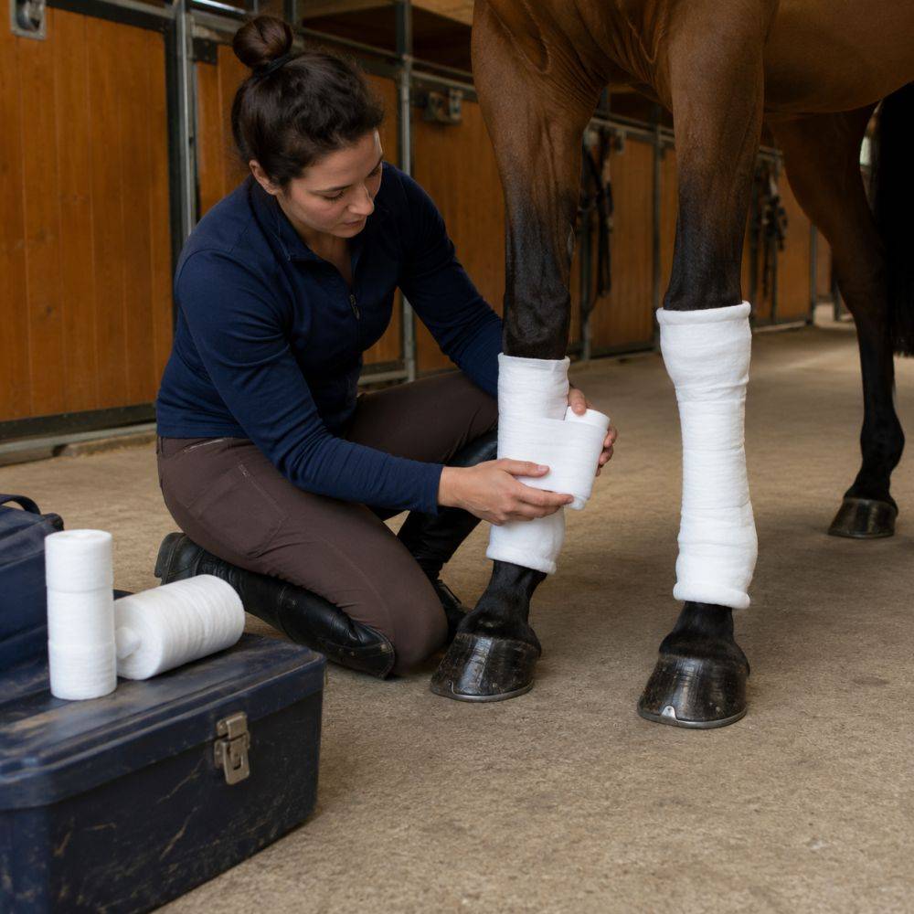 COTON GAZE HM PRO COUPE (JARRETS) - HORSE MASTER 45x63 cm - Image 3