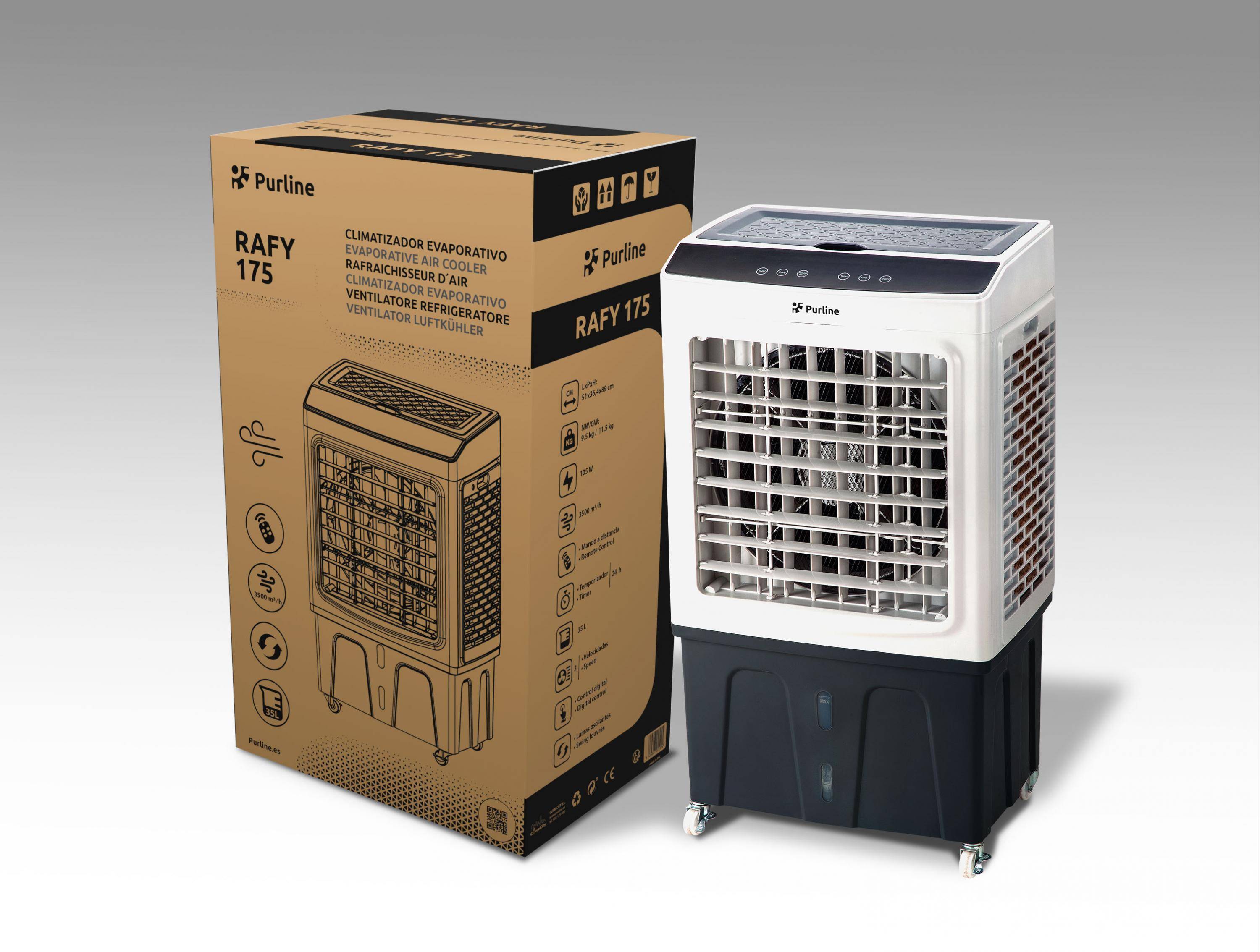 Purline - Rafraîchisseur d’air évaporatif à haut débit avec ouverture par le haut - Purline - Image 5