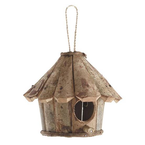 Aubry Gaspard - Nichoir oiseaux rond maison en bois - Aubry Gaspard - Image 1