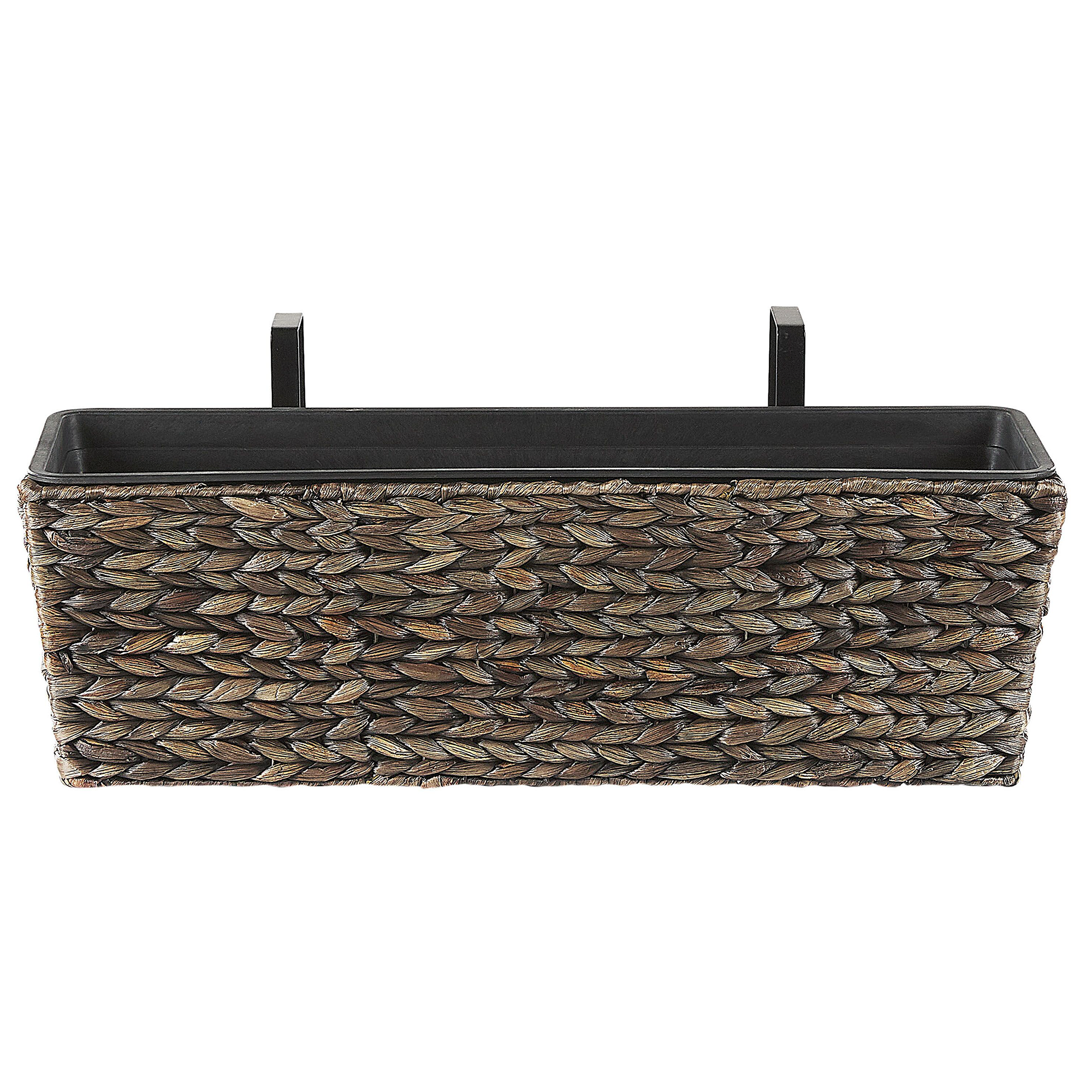 Beliani - Jardinière Pot de Fleurs Rectangulaire de Type Panier en Fibres Naturelles Idéal pour Balcon Terrasse ou Jardin Boho (Bohème) et Campagne Beliani - Imagen 1