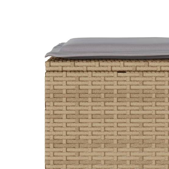 Petit Salon de Jardin 3 Pièces Beige pour Balcon avec 2 Fauteuils et Repose-Pieds/Table Basse – ComfortXL Outdoor Living - Image 10