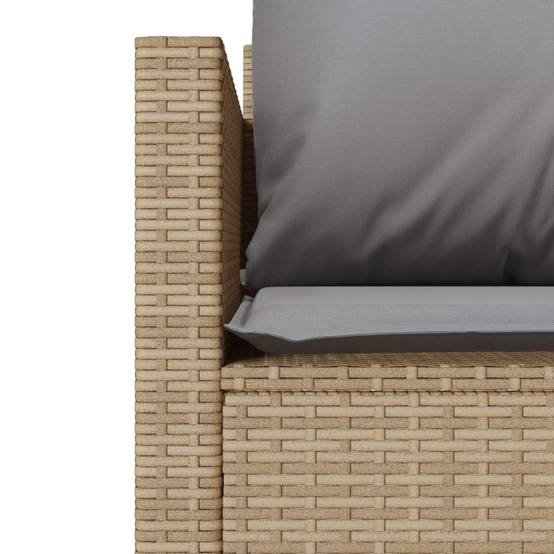 Petit Salon de Jardin 3 Pièces Beige pour Balcon avec 2 Fauteuils et Repose-Pieds/Table Basse – ComfortXL Outdoor Living - Image 6