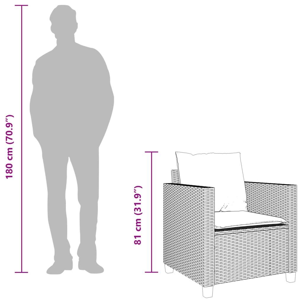 Petit Salon de Jardin 3 Pièces Beige pour Balcon avec 2 Fauteuils et Repose-Pieds/Table Basse – ComfortXL Outdoor Living - Image 3