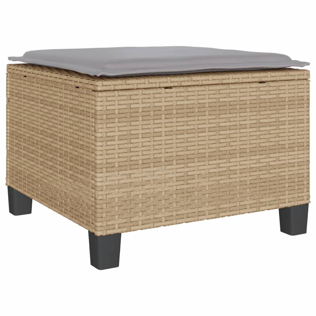 Petit Salon de Jardin 3 Pièces Beige pour Balcon avec 2 Fauteuils et Repose-Pieds/Table Basse – ComfortXL Outdoor Living - Image 7