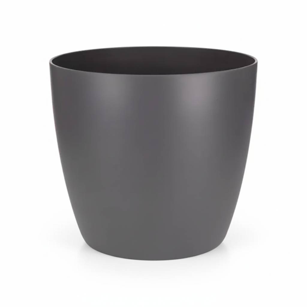Pot de fleurs elho Brussels rond anthracite - D.25cm - Image 1