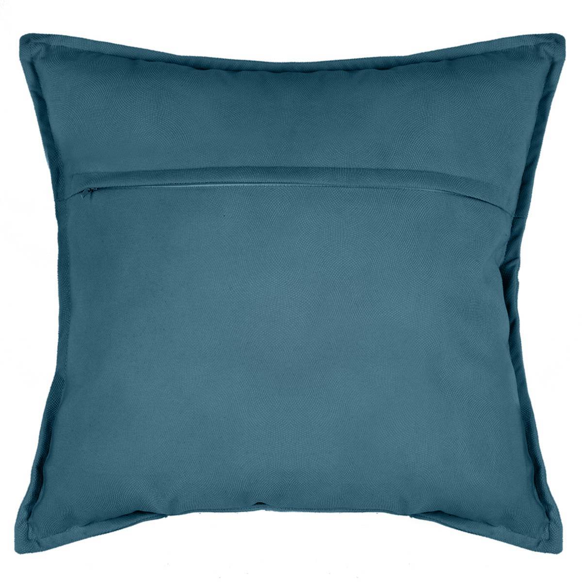 Atmosphera - Coussin "LILOU" coton bleu 55x55cm - Atmosphera Créateur d'intérieur - Imagen 3