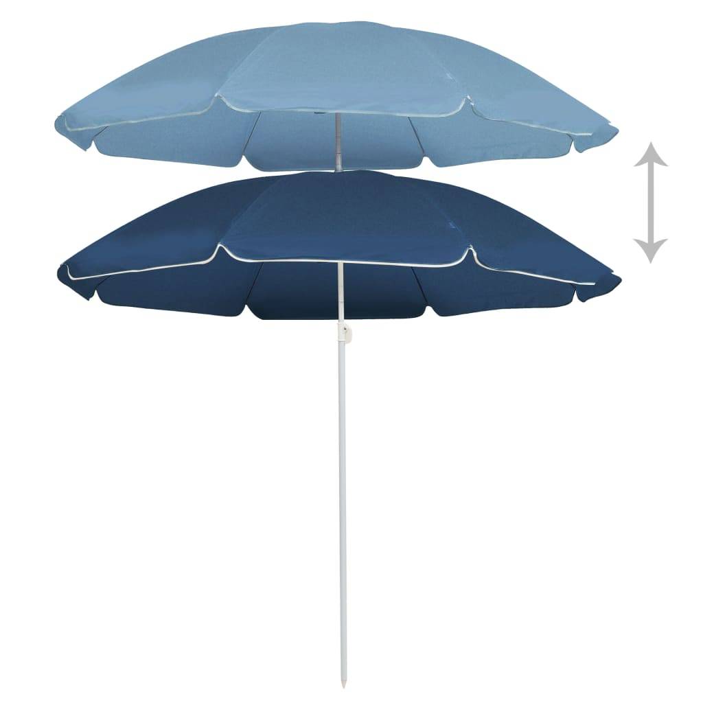 Maison Chic - Parasol de jardin - Parasol d'extérieur avec mât en acier bleu 180 cm P942 - Image 1