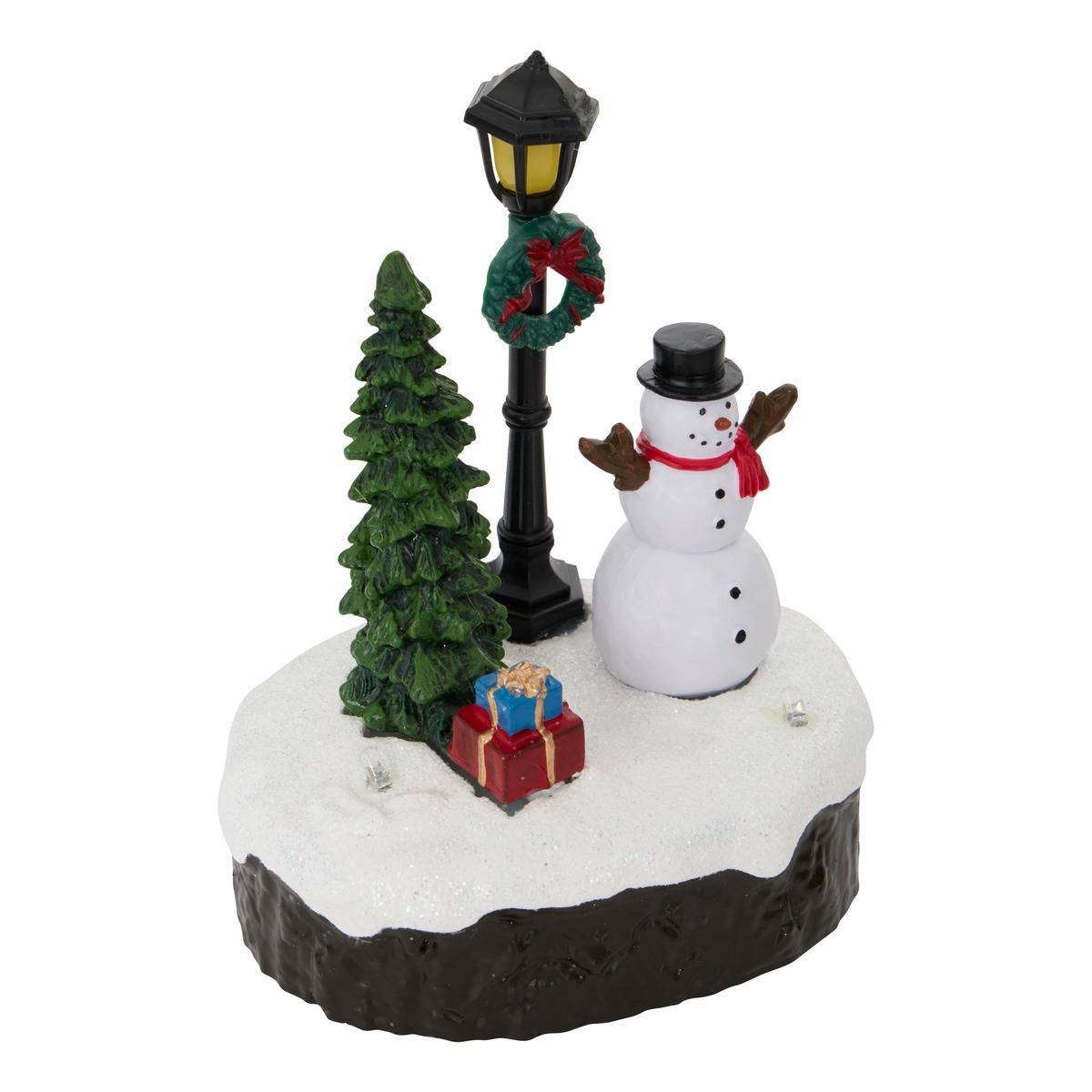 Atmosphera - Village de Noël lumineux sapin lampadaire multicolore 3 LED à piles 3 modèles assortis - Atmosphera Créateur d'intérieur - Image 2