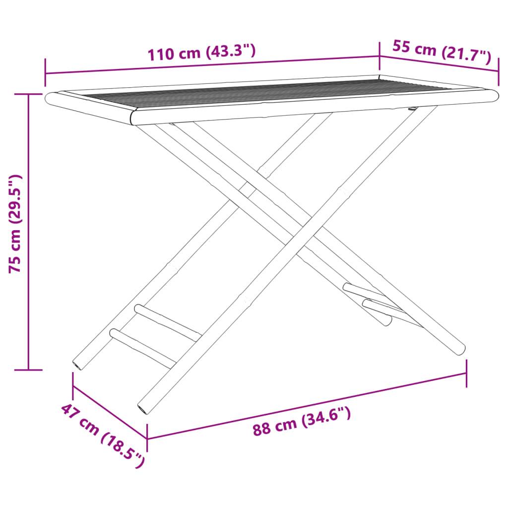 Vidaxl - Ensemble à manger de jardin 5 pcs bambou vidaXL 3278528 - Image 4