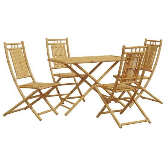 Vidaxl - Ensemble à manger de jardin 5 pcs bambou vidaXL 3278528 - Image 2