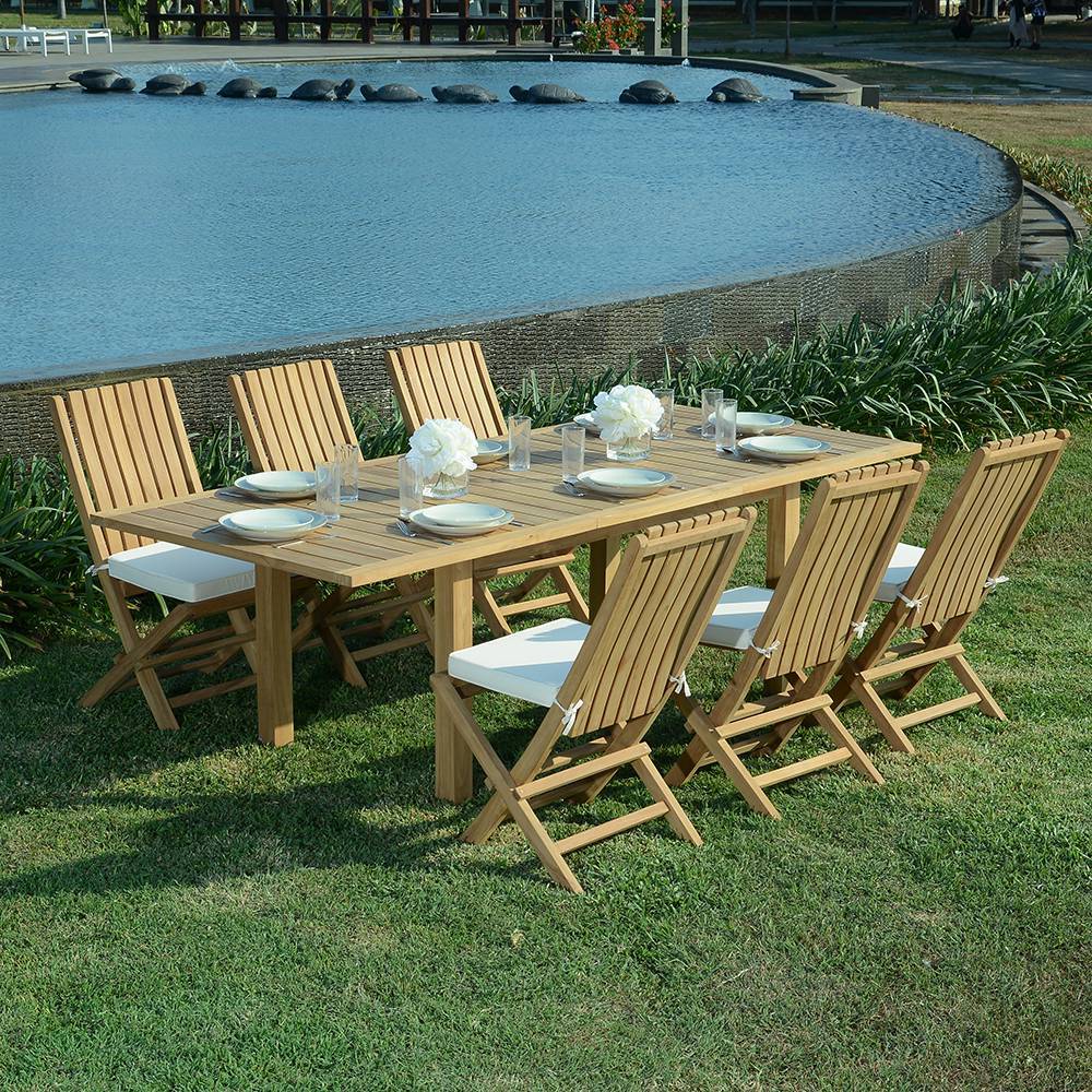 Salon de jardin teck massif Kythira, 6 places - TECK'Attitude - Imagen 2
