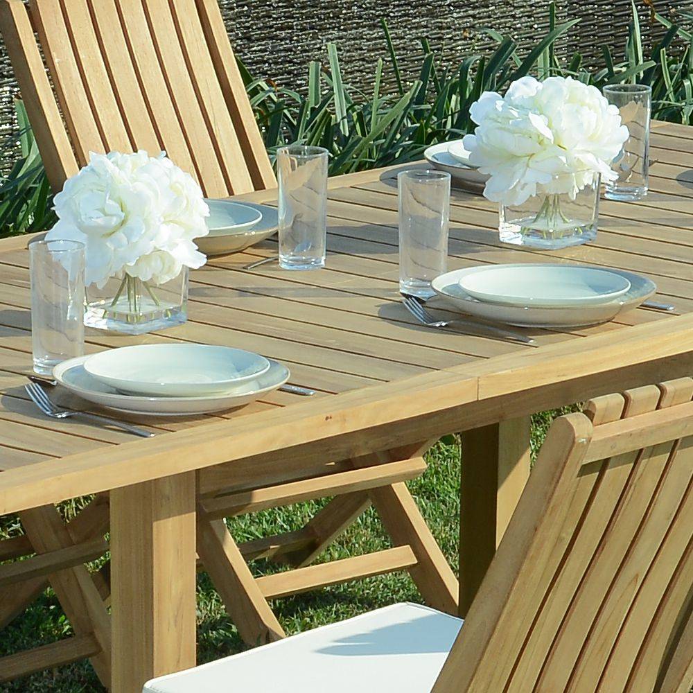 Salon de jardin teck massif Kythira, 6 places - TECK'Attitude - Imagen 3