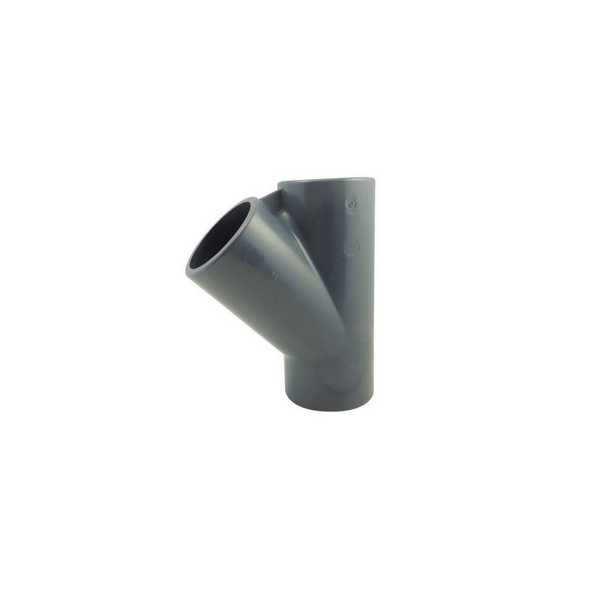 Codital - Té égal 45° F / F / F en PVC à coller - 110mm