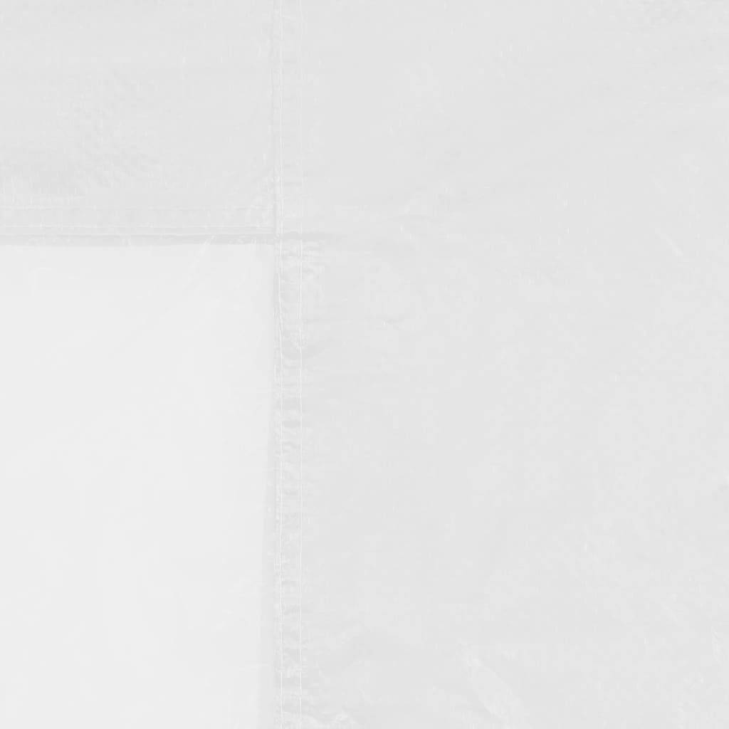 Lot de 2 Parois de tente de réception - Accessoire Tonnelle - Accessoire Barnum avec fenêtre PE Blanc - MEUBLE PRO - Image 4