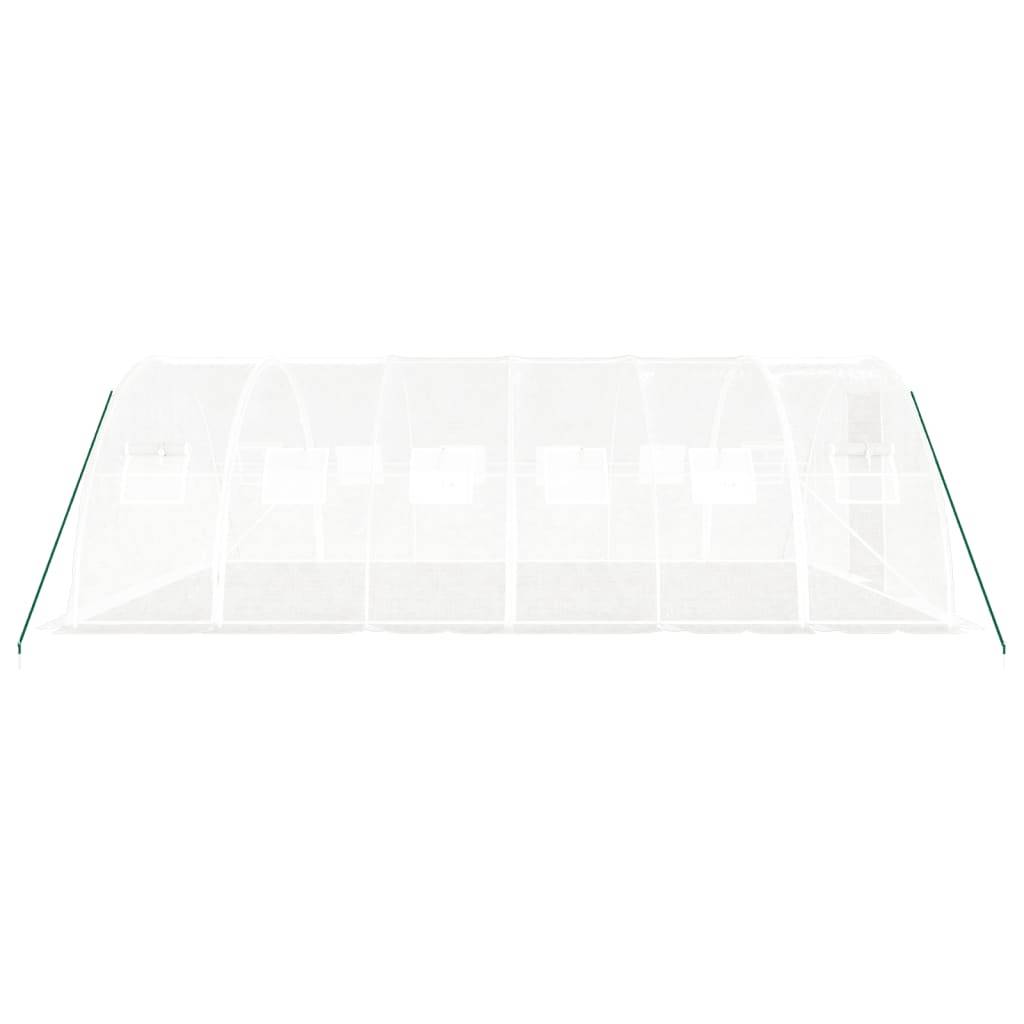 Serre de jardin 24m² - Serre de culture avec cadre en acier blanc 6x4x2 m MAISON CHIC - Image 5