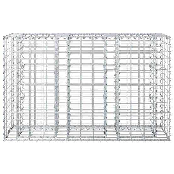 PANGIVO - Lit surélevé gabion Acier galvanisé Argenté 130 x 50 x 80 cm - PANGIVO - Image 6