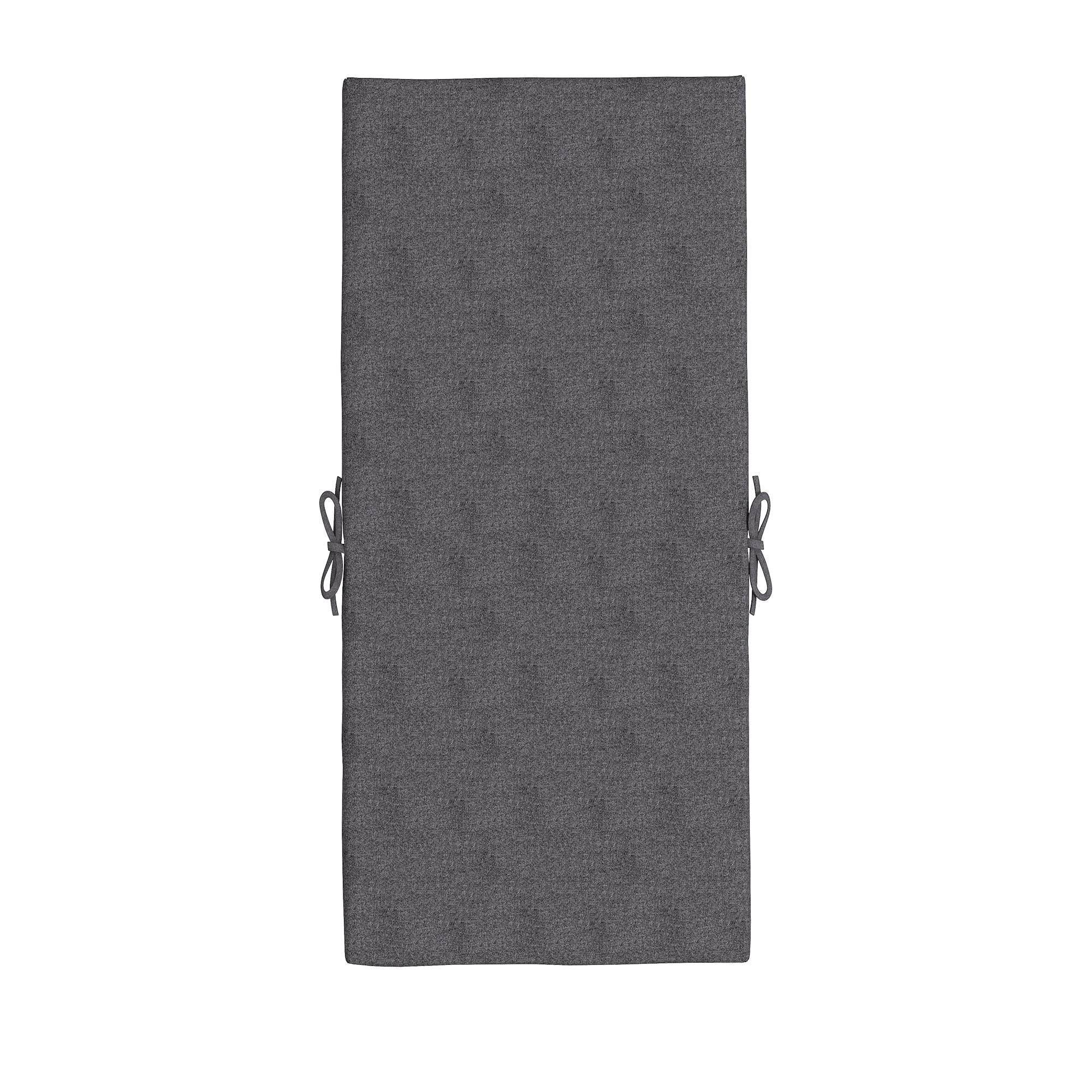 ComfortXL - Lot 2 coussins fauteuil jardin tissu polyester extérieur avec attaches 112x51cm gris foncé - ComfortXL Outdoor Living - Image 9