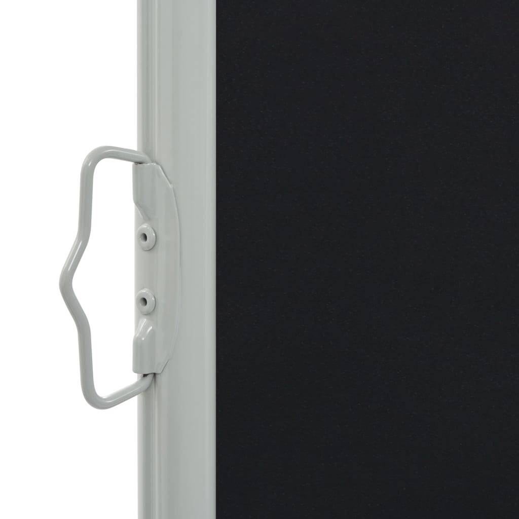 Helloshop26 - Auvent paravent store brise-vue latéral rétractable de patio jardin terrasse balcon protection visuelle écran 120 x 300 cm noir - Imagen 4