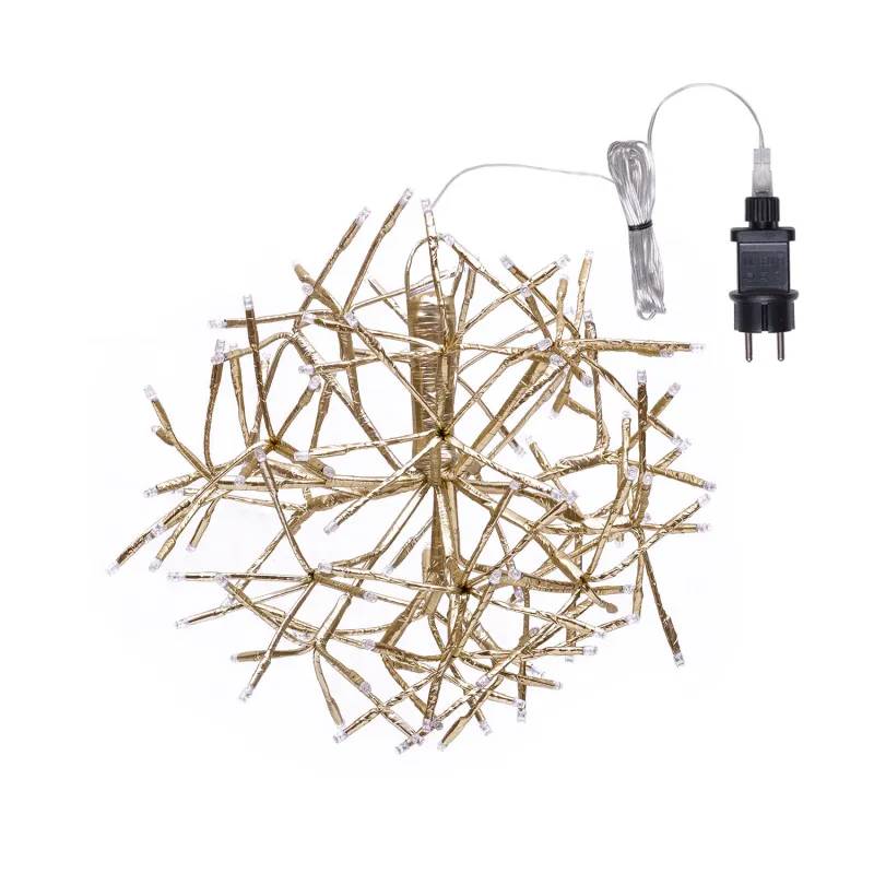 Lotti - Boule lumineuse TWIGBall ø35cm 120 LED blanc chaud, métal champagne, lumière fixe IP44 – Lotti - Image 3