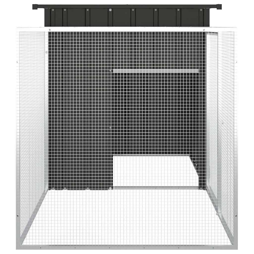 Vidaxl - Cage pour poules Anthracite 200x91x100 cm Acier galvanisé vidaXL 171544 - Image 4