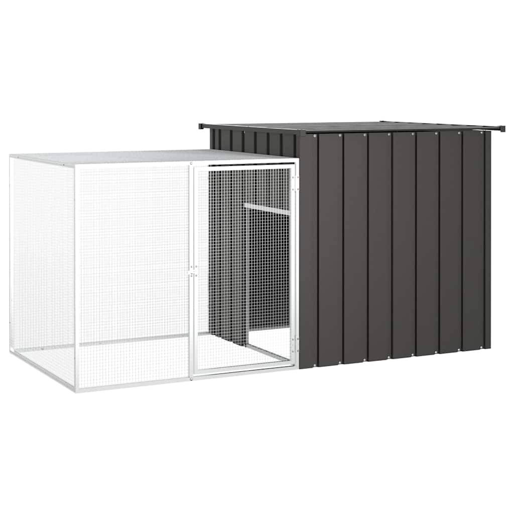 Vidaxl - Cage pour poules Anthracite 200x91x100 cm Acier galvanisé vidaXL 171544 - Image 1